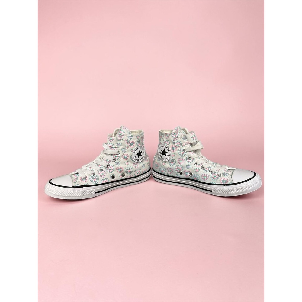 Converse Chuck Taylor All Star Hearts Easy-On High  Tops - Youth Size 3